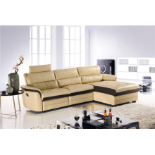 L Shape Leather Recliner Sofa with Backrest